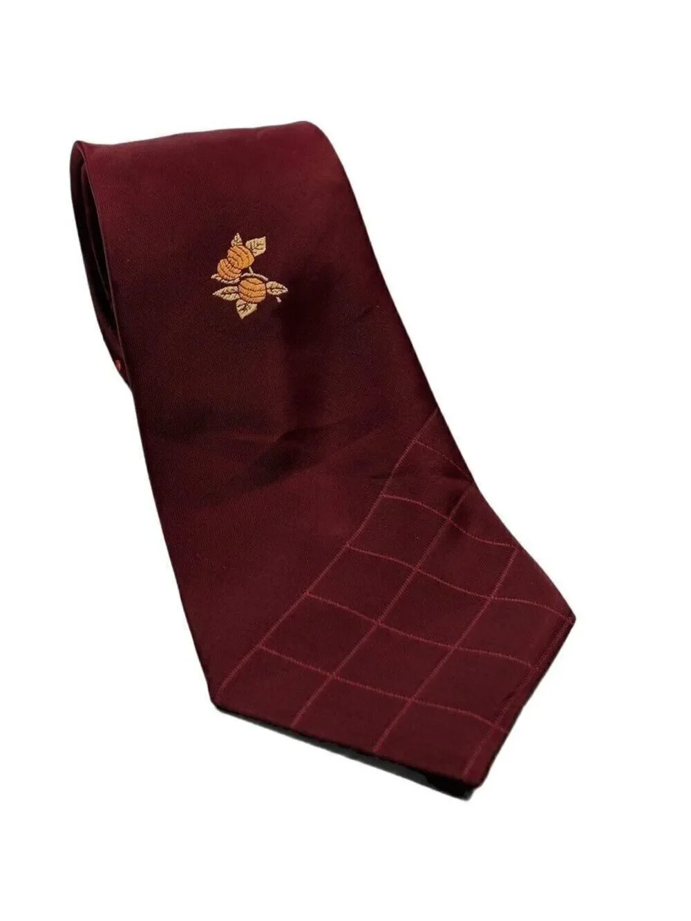 Gracious Will Red Floral Embroidered Novelty Tie